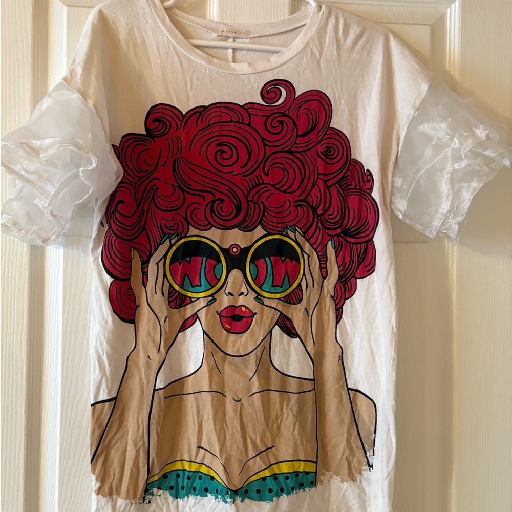 White Graphic T-Shirt